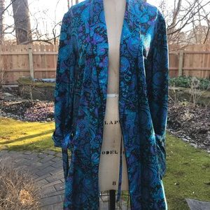 Silk Printed Paisley Robe